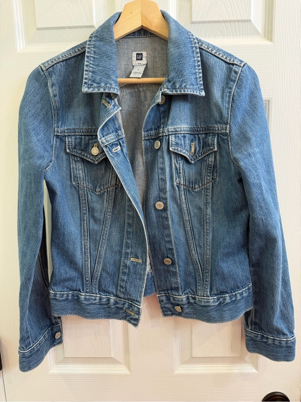 GAP 2004 Y2K Blue Classic Denim Jacket